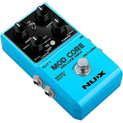 Mint NUX Mod Core Deluxe MKII Modulation Effects Pedal in Blue with 8 modes image 7