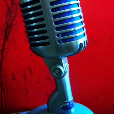 Vintage 1959 Shure 55S Unidyne dynamic cardioid Microphone w S-36 desk stand Elvis 55 55SW Super 55 image 6