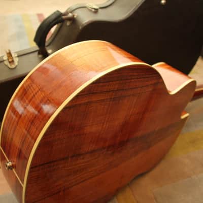 Tacoma Jumbo JK-50CE4 with Original Hard Case refinished KOA Back and Sides. image 7