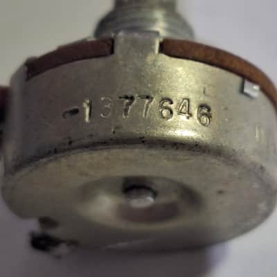 1976-1977 CTS Gibson Fender 250k Short Split Shaft Pot 1377648 image 4