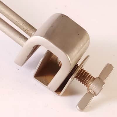 MIJ Nickel Bass Drum Muffler Clamp-On External Dual-Tone Control Japan Vintage60 image 3