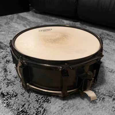 Pork Pie 5x12 inch Maple Snare in Transparent Black Finish & Black Chrome Hardware (2004) image 9