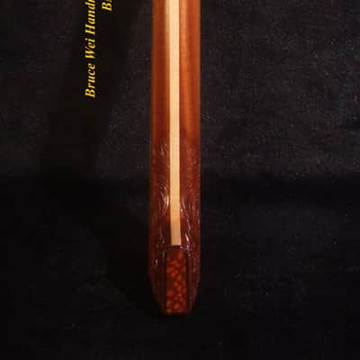 Handcrafted 5 String Banjo Neck, Solid Mahogany & Hard Maple Planet Inlay, Heel Carved, Bruce Wei BN-2022 image 6