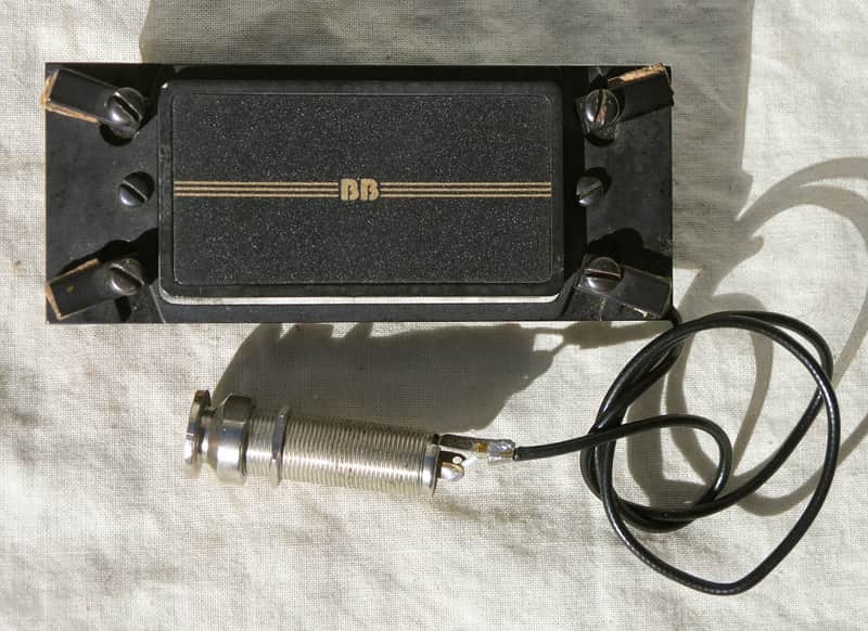 Vtg Barcus Berry Sound Hole Humbucker Pickup Acoustic Guitar Hi-Tek Style image 1