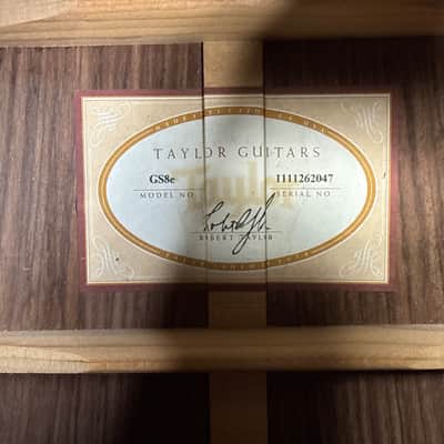 2012 Taylor GS8e Spruce & Rosewood Acoustic Guitar Natural + OHSC image 23