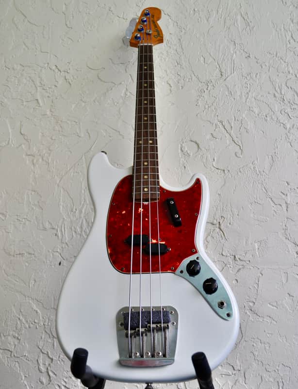 1966 Fender Mustang Bass with OHSC image 1