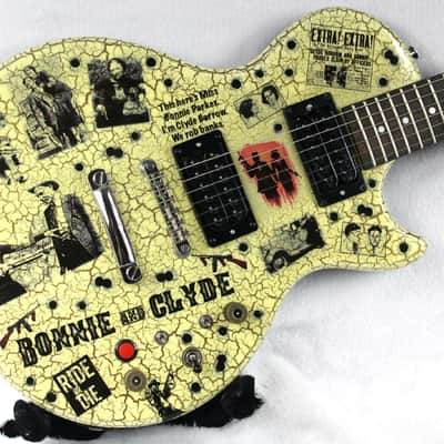 Custom Crackle Painted and Upgraded Epiphone LP Special ll Guitar with Matching Headstock image 5
