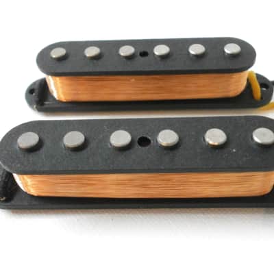 Vintage A2 Jaguar Q Pickups SET Hand Wound Alnico II Q FenderJag Twang Tone Offset Antiquity image 1