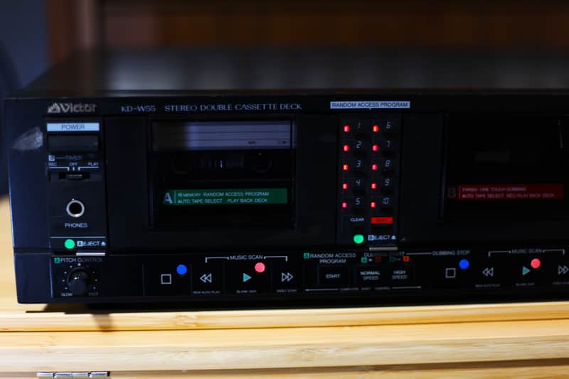 Vintage JVC Dual Cassette Deck • Dolby B, 1980s Hi-Fi image 1