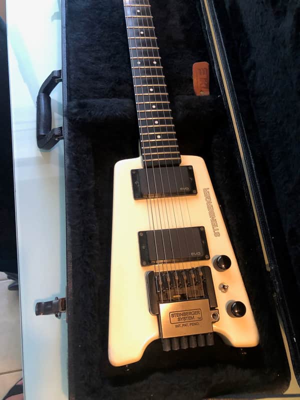 Steinberger GLB 2S 2000's - White MADE IN THE USA GIBSON FACTORY image 1