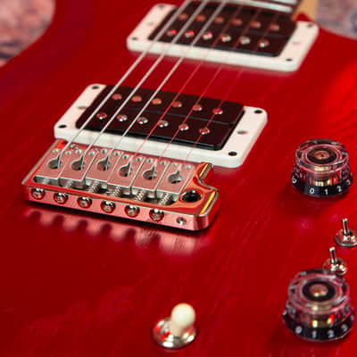 PRS CE 24-08 Swamp Ash 2025 Satin Red Apple Metallic image 7