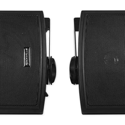 2 Rockville HP5S-8 BK Black 5.25" Outdoor/Indoor 8-Ohm Wall Mount Home Speakers image 2