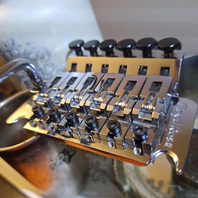 Clean! Original German Floyd Rose (OFR) w/ Push-In Arm - Chrome image 1