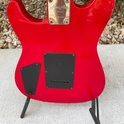 Vintage Memphis A2RT Guitar 80s - Red image 20