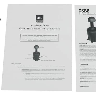 JBL GSB8-GN 8" Landscape In-Ground Garden 70v Commercial Subwoofer Outdoor Sub image 7