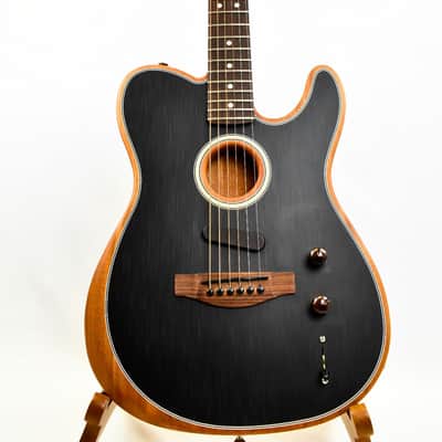 Fender Acoustasonic Player Telecaster Brushed Black Acoustic Electric w/ Gig Bag image 7