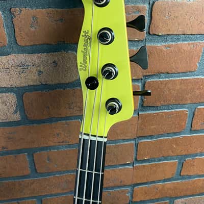 Woodcraft Electric Guitars Bobcat 4 Vintage White Custom Bass 34" Scale image 5