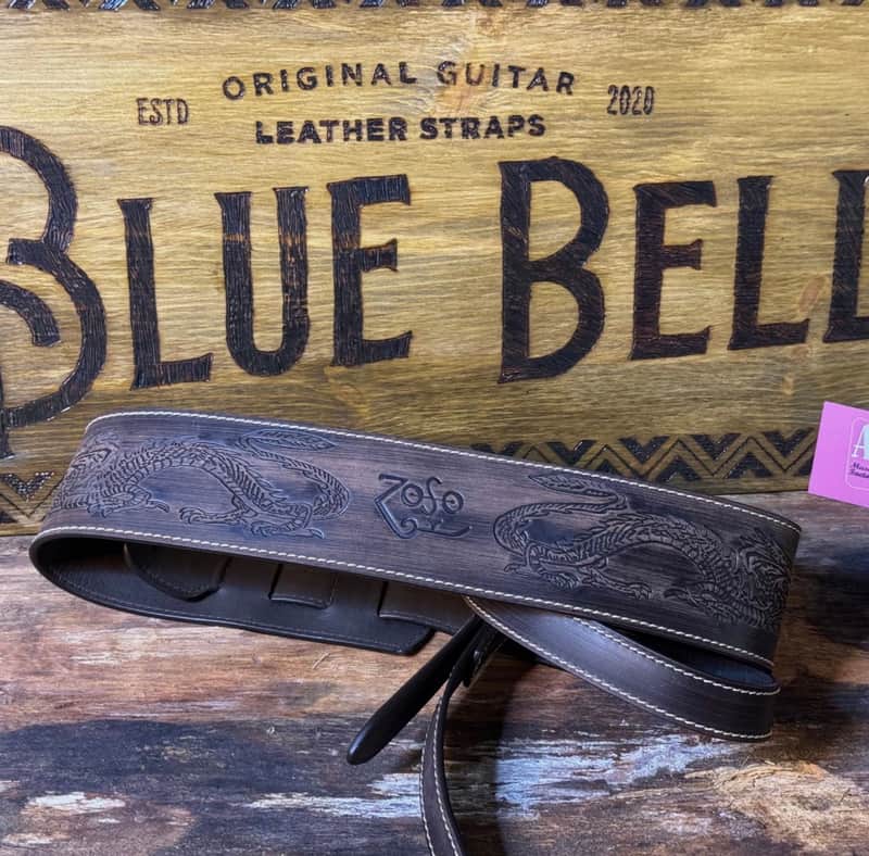 Blue Bell Straps ZOZO 73 ARTISAN FADED BROWN “ ONE OF A KIND “ Custom Shop for Al’s Music Factory image 1
