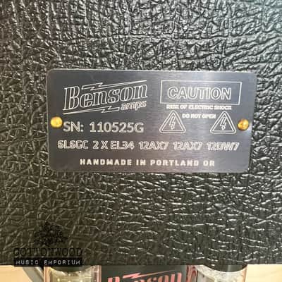 Benson Amps Monarch Reverb Plus - Black / Check image 7