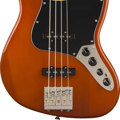 Classic Vibe Active '70s Jazz Bass, Maple Fingerboard, Black Pickguard, Mocha image 1