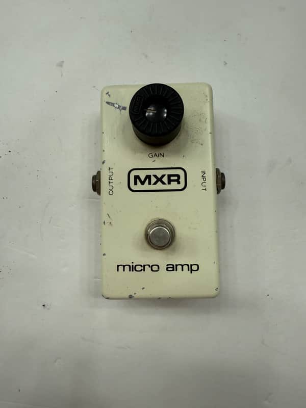 MXR Micro Amp Clean Boost Rare Vintage 1980 Block Logo Guitar Effect Pedal Bild 1