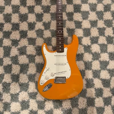 Upside Down Fender Stratocaster Capri Orange Rosewood Neck image 1