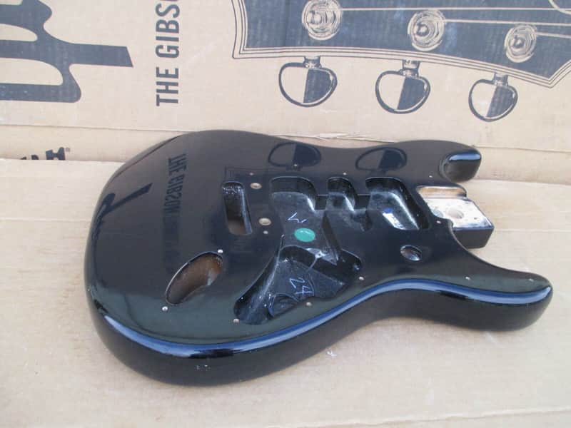 2004 FENDER STRATOCASTER BODY - made in USA - BLACK RELIC image 1