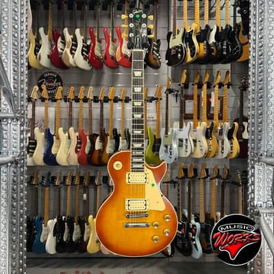 Gibson Les Paul Standard 1981 Cherry Refin + Flametone 59 Classic Paf Double White Bobbin Set image 2