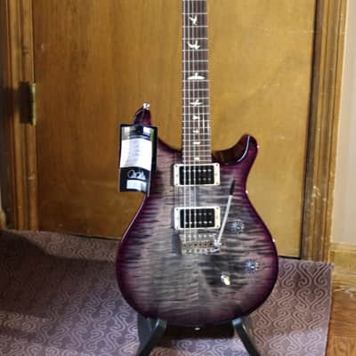 PRS USA CE 24 2021 - Charcoal Purpleburst Limited black satin neck image 12