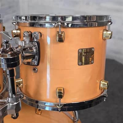 Used Yamaha Maple Custom Drum Set Natural Gloss w/Gold Hardware MIJ - Very Good image 3