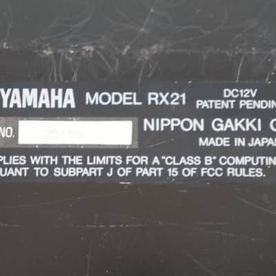 YAMAHA RX21 Digital Rhythm Programmer Drum Machine RX-21 w/ 100-240V PSU image 8
