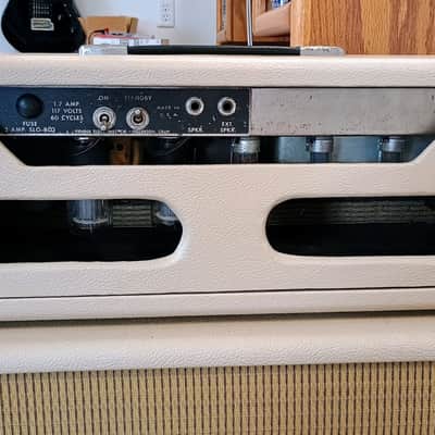 1964 Fender Bassman 6G6-B/C Blonde amp head image 6