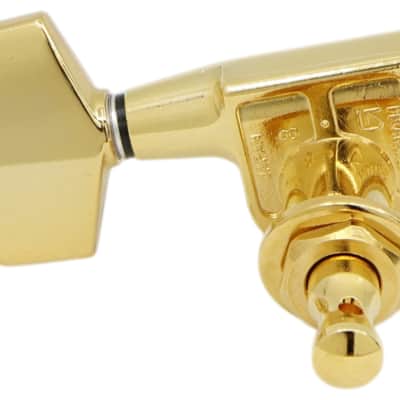 Gotoh SG381-01 Guitar Tuners w/ Large Knobs - Gold - 3L x 3R image 2