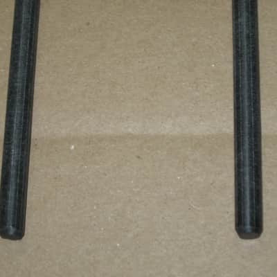 one pair new old stock Gambal GPL(UG13GPLXX) Percussive Keyboard Mallets (for xylophones and glockenspiels), 1 inch Clear (but cloudy) Hard Nylon Ball Heads with Black Synthetic Shafts, with original packaging - from 1990s - early 2000s image 18