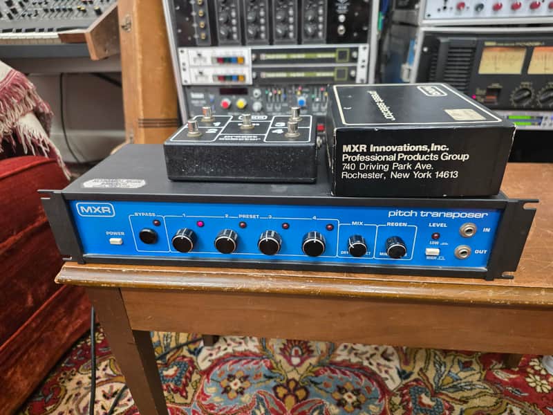 MXR MX 129 Pitch Transposer Blueface w Preset Remote Switch 1970s image 1