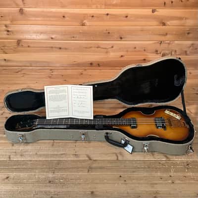 Hofner 1963 Relic Hollowbody Electric Violin Bass - Aged Sunburst image 7