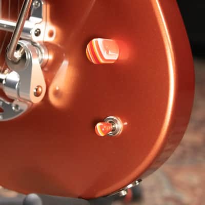 Powers Electric A-Type PF42 NAMM 2026 Hollow Body Electric Guitar - Byzantine Gold with Gig Bag image 12