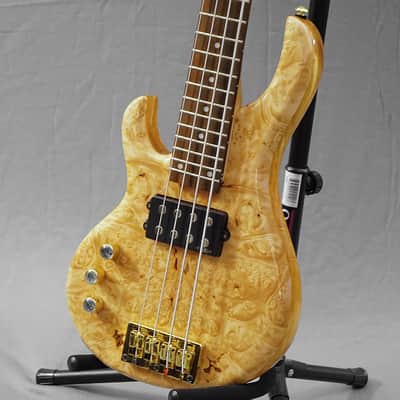 Custom Made Left Handed Behold the Lion Short Scale Electric Bass with Bag image 3
