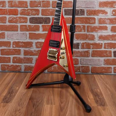 Jackson USA Custom Shop RR1 Rhoads Red w/ Gold Pinstripes 1985 w/Hard Shell Case image 5