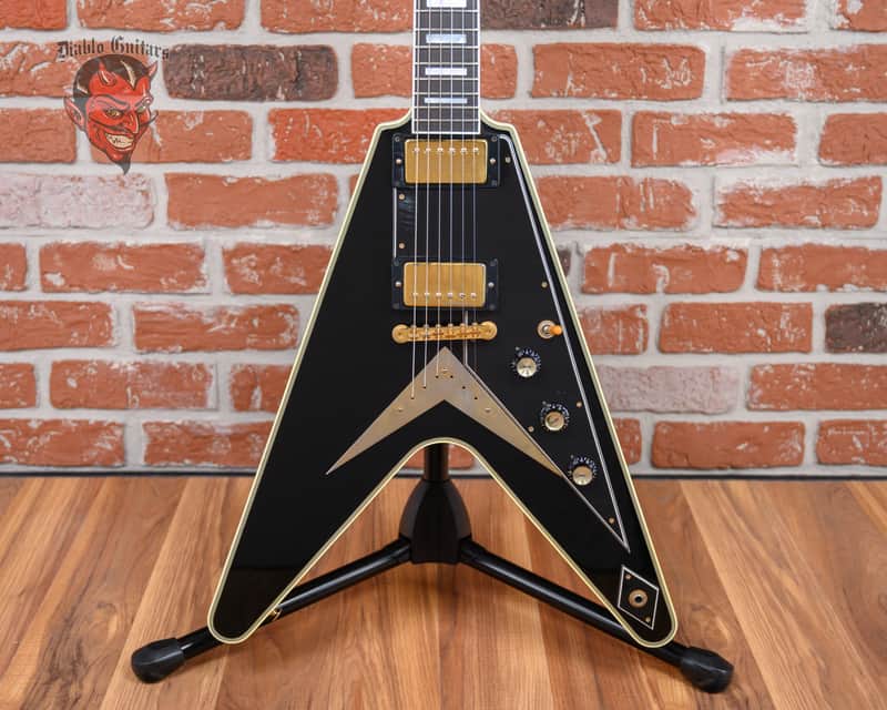Gibson Custom Art & Historic Flying V Custom “One Of The Forty” Ebony 2002 w/Hard Shell Case image 1