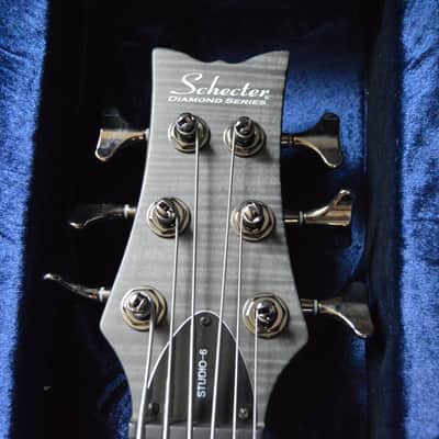Schecter Stiletto Studio-6 Active 6-String Bass See-Thru Black Satin image 5