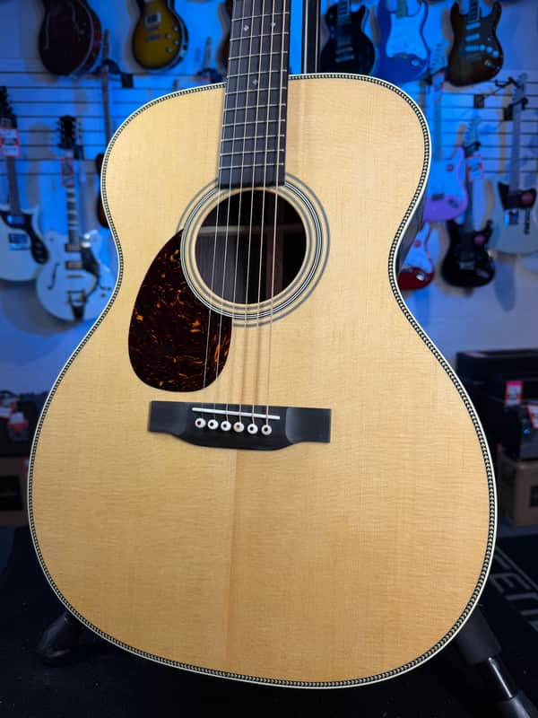 Martin OM-28 Left Handed Standard Series Acoustic Guitar - Natural w Aging Toner 796 GET PLEK’D! image 1