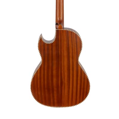 H. Jimenez Colección de Galaxia Mexica Calendar Bajo Quinto with Laser Calendar Design Acoustic +Hardshell Case | Authorized Dealer image 7