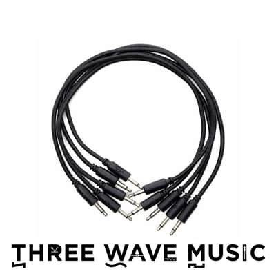 Erica Synths Braided & Soft Eurorack Patch Cables 30 cm (5 pcs) (Black)  [Three Wave Music] image 1