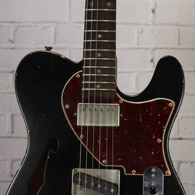 Rust (30th Street Guitars NYC) Thinline T-Style Electric Guitar 2020 Black Relic w/Case image 11