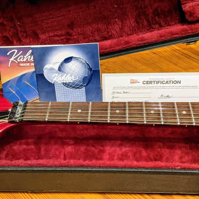 Hamer 1984 K.K. Downing Signature Flying V Vector Translucent Red Flame Top VINTAGE Guitar w/OHSC, RARE & EXC! image 7