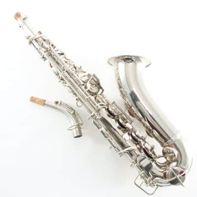 C.G. Conn F-Mezzo Soprano Saxophone SN 219320 ORIGINAL NICKEL! GORGEOUS image 2