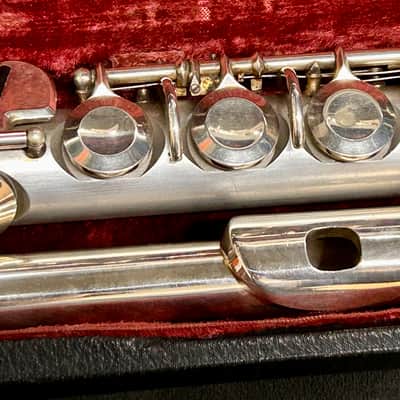 Uebel Aluminum “Cigar” Unibody Flute 1970’s - Aluminum w/ Silver Plated Keys & Headjoint image 3