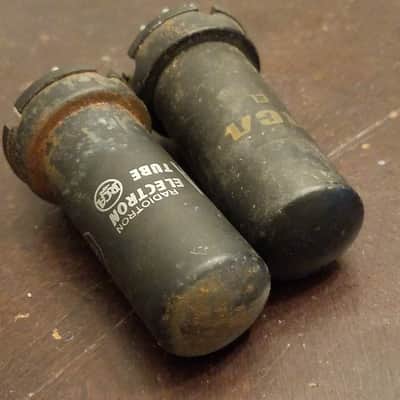 RCA Matched Pair (2) 6V6 Beam Power tNOS AT1000 TESTED Vacuum Tubes metal Audio 1946-1952 image 3