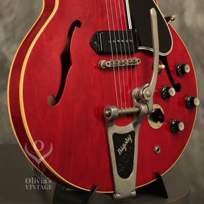 1961 Gibson ES-330 Cherry RARE original STEREO Varitone image 8